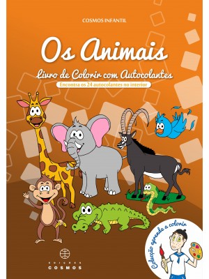 N.º 4 - Os Animais - Livro de colorir com autocolantes